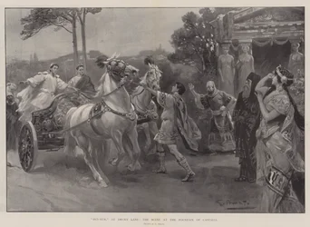 Ben-Hur, en Drury Lane, la Escena en la Fuente de Castalia